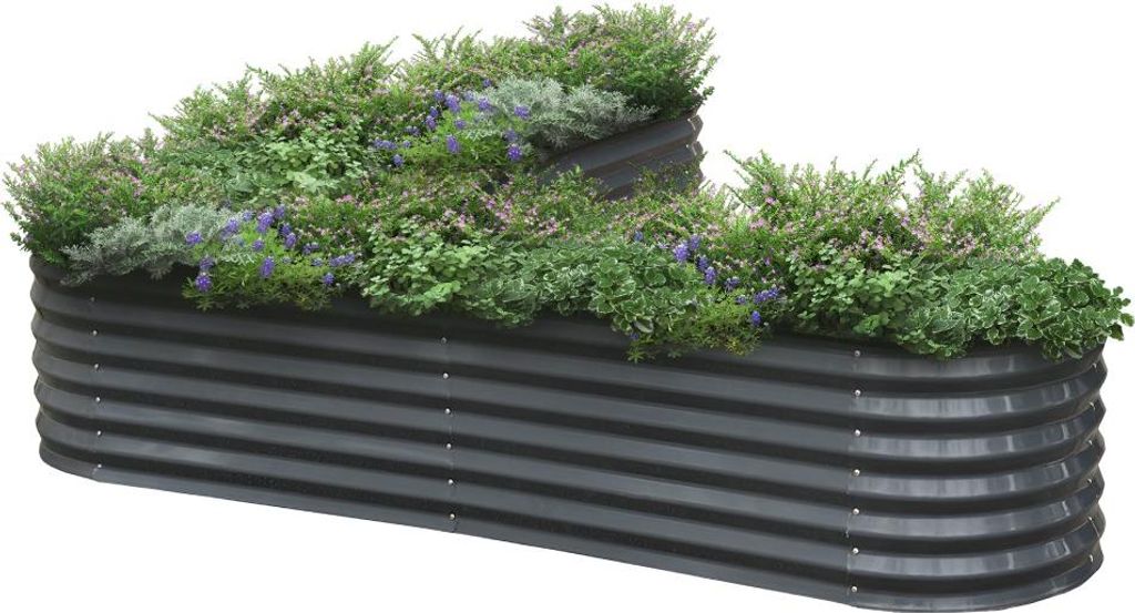 Kondela Metall Hochbeet Sadan Typ 4 - Anthrazit