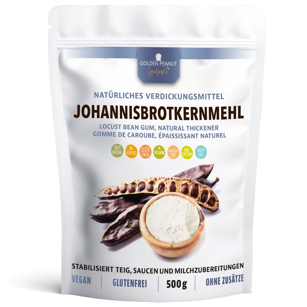 GOLDEN PEANUT Johannisbrotkernmehl 500 g - natürliches Produktbild 