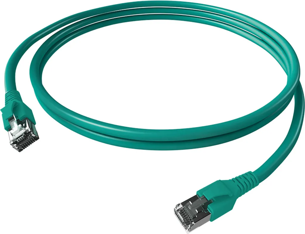 EasyLan FlexBoot Patchkabel Cat.6A, S/FTP, türkis, 3 m - 1