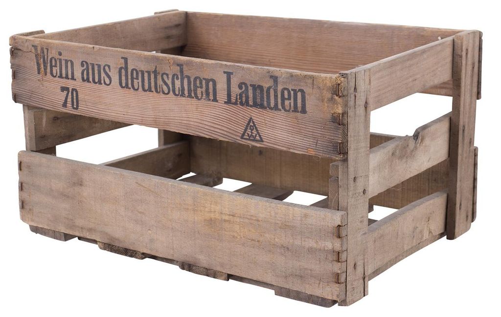 1x originale Pfälzer Weinkiste Vintage Obstkisten holzkiste Obstkisten Weinkisten Shabby