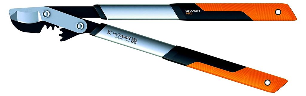 PowerGear X Bypass-Getriebeastschere für frisches Holz, Antihaftbeschichtet, Gehärteter Präzisionsstahl, Länge: 64 cm, Schwarz/Orange