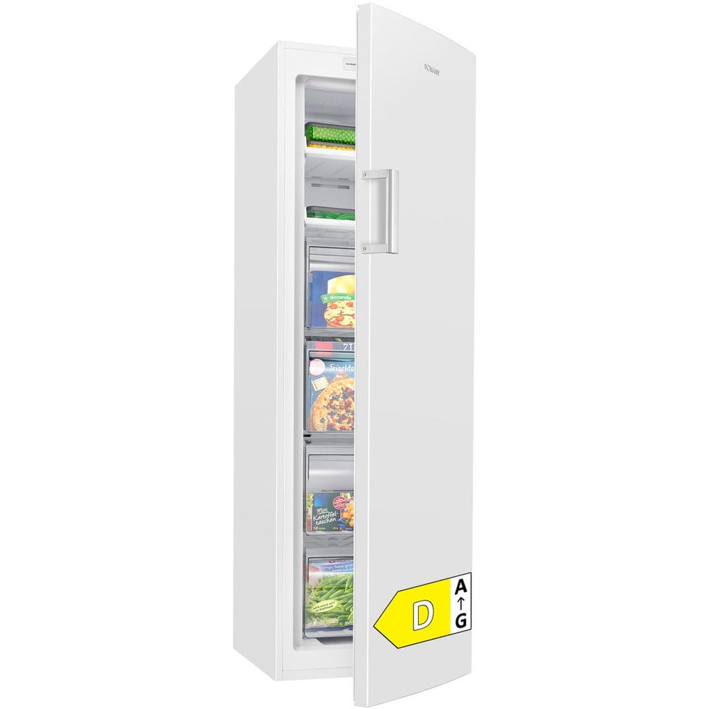 Bomann Gefrierschrank Nofrost | | 171cm | Tiefkühlschrank | MultiAirflow | leise 39dB | bis zu -22°C | GS 7366 weiß