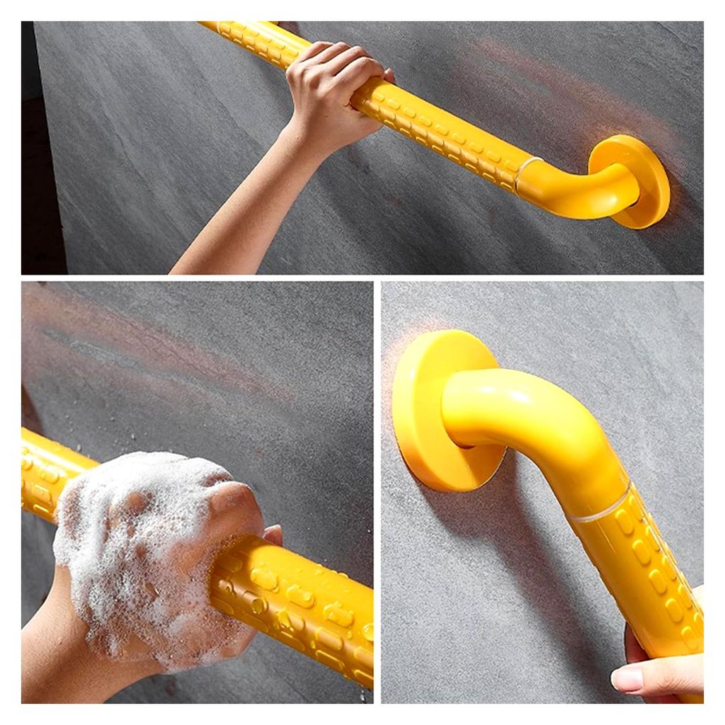 135° Haltegriff für das Badezimmer mit rutschfestem Griff und Sicherheits-Leuchtkreis für Küche, Schlafzimmer, Badewanne, Dusche und Stufen (Ge...