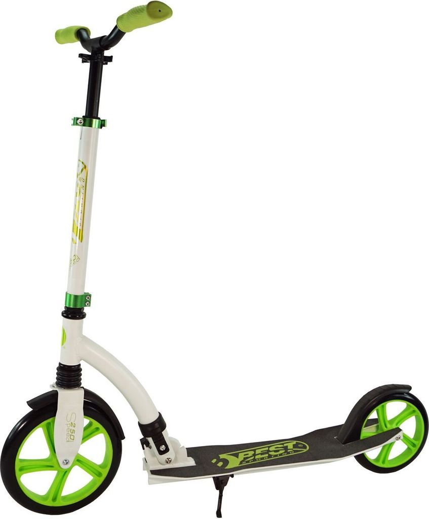 Best Sporting Scooter 250er Rolle, aus Aluminium, klappbarer Tretroller, pink/weiß oder grün/weiß