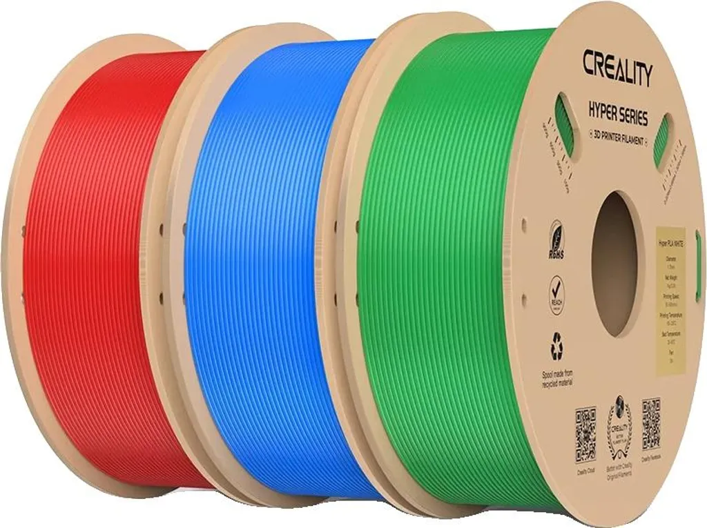 Filament imprimante 3D Haute Vitesse PLA+ 1.75mm Set de 2kg Noir