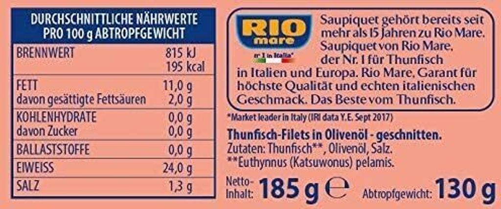 24x 80g Rio Mare Tonno olio di oliva 2x Mega balenie Obrázok produktu 2