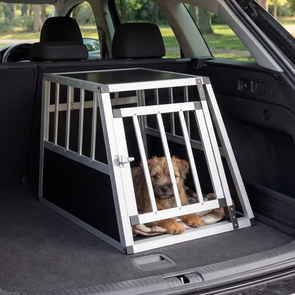 COSTWAY Trasportino per cani, trasportino in alluminio con Immagine del prodotto 