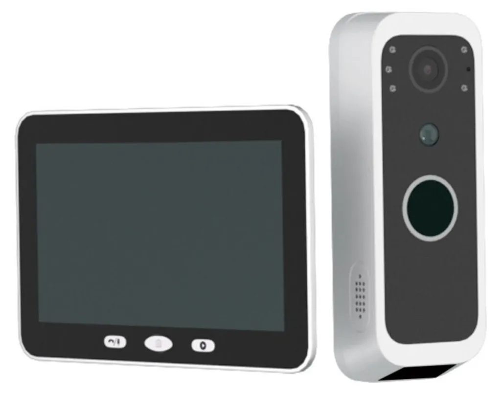 Visiophone sans Fil avec Détection PIR et Batterie Longue Durée