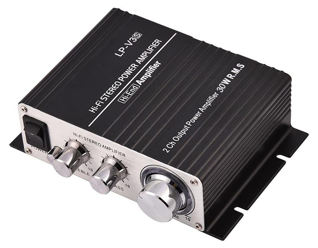 Mini 2-kanałowy wzmacniacz mocy HiFi stereo do samochodu, Zdjęcie produktu 