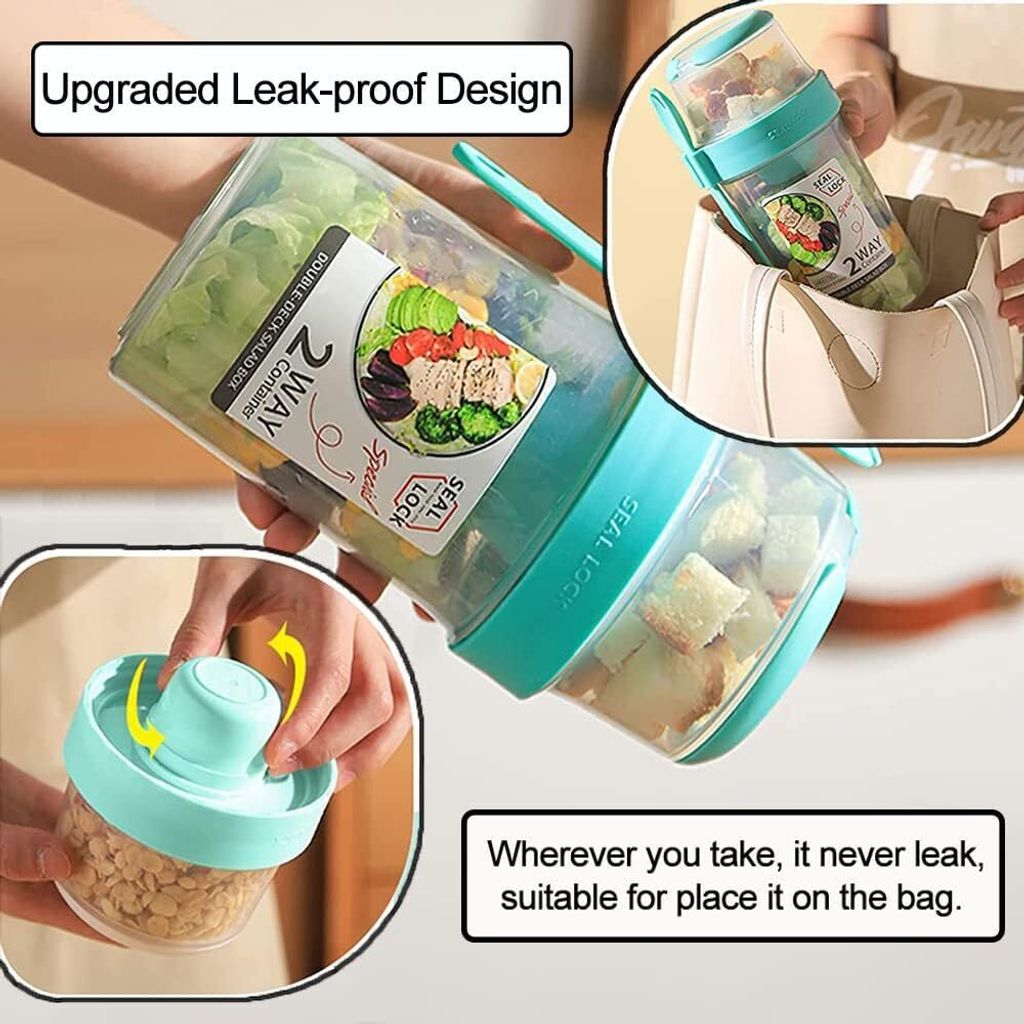 Müslibecher To Go, Jogurtbecher mit Löffel für Unterwegs, Produktbild 5
