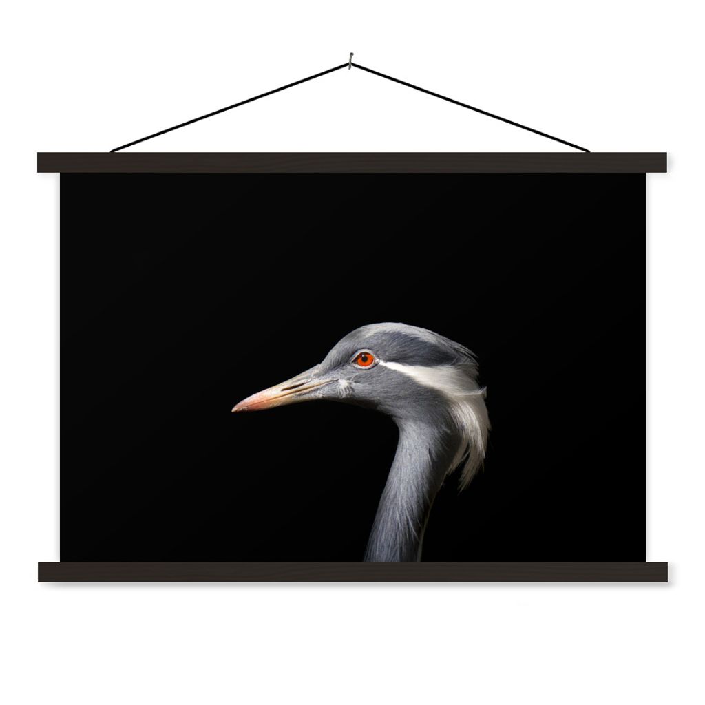 MuchoWow Textilposter Vogel - Tiere - Porträt 150x100 cm mit schwarzem Rahmen