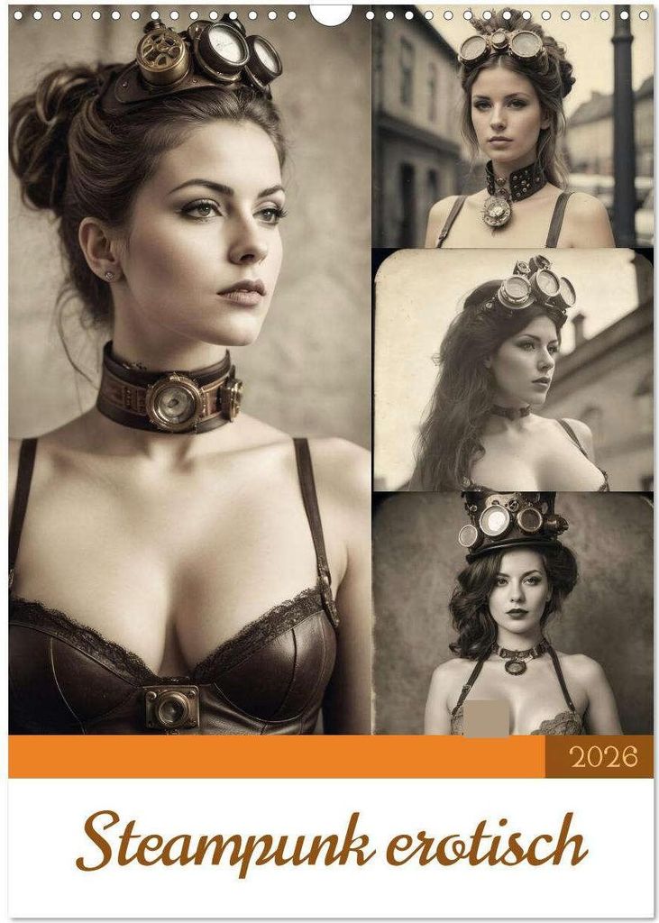 Steampunk erotisch (Wandkalender 2026 DIN A3 hoch), CALVENDO Monatskalender