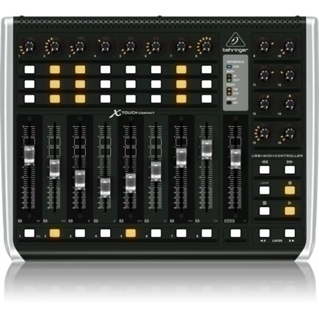 Mixez plus vite avec le Behringer X-Touch Compact et ses 9 Faders USB