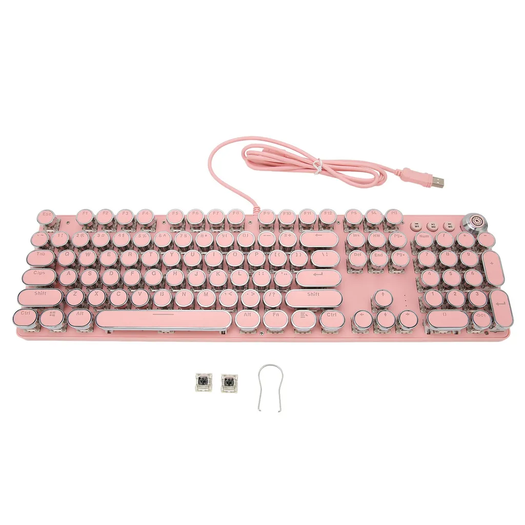 Clavier gamer mécanique bicolore haute performance à 104 touches pro