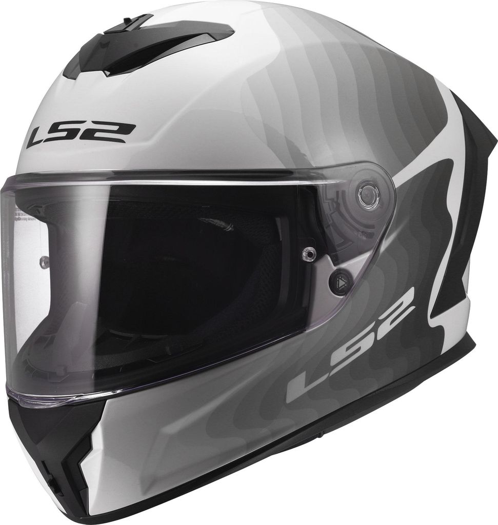 LS2 FF820 Rapid III Flow Helm, weiß/grau, M (57/58)