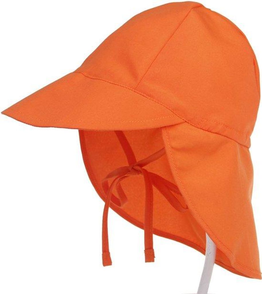 Kleidung für Kinder - Sonnenhut - Uni - Baby- und Kindermütze - Mit Nackenschutz - UV-Schutz 50+ - Sommerhut - Klettverschluss - Kopfbedeckung - ...