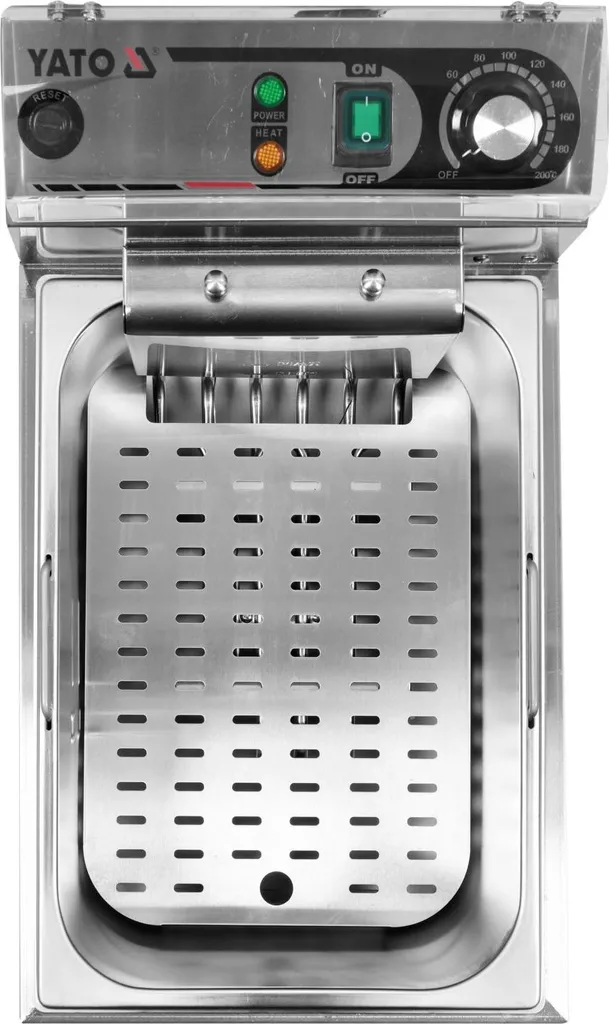 Friteuse Professionnelle 11L Inox - Matériel de Restauration Triphasé 5000W - 4