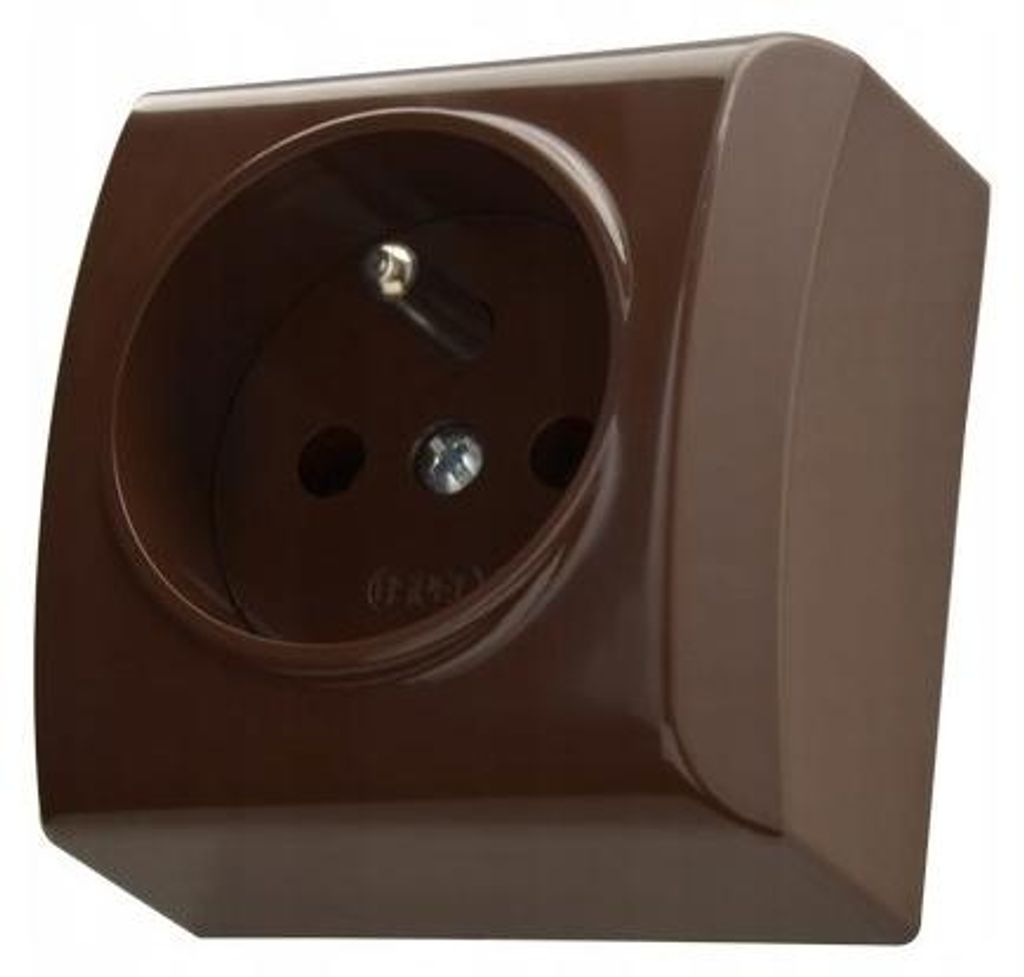 Ospel GN-1BZ/24, Braun, IP20, 16 A, 60 mm, 38 mm, 60 mm