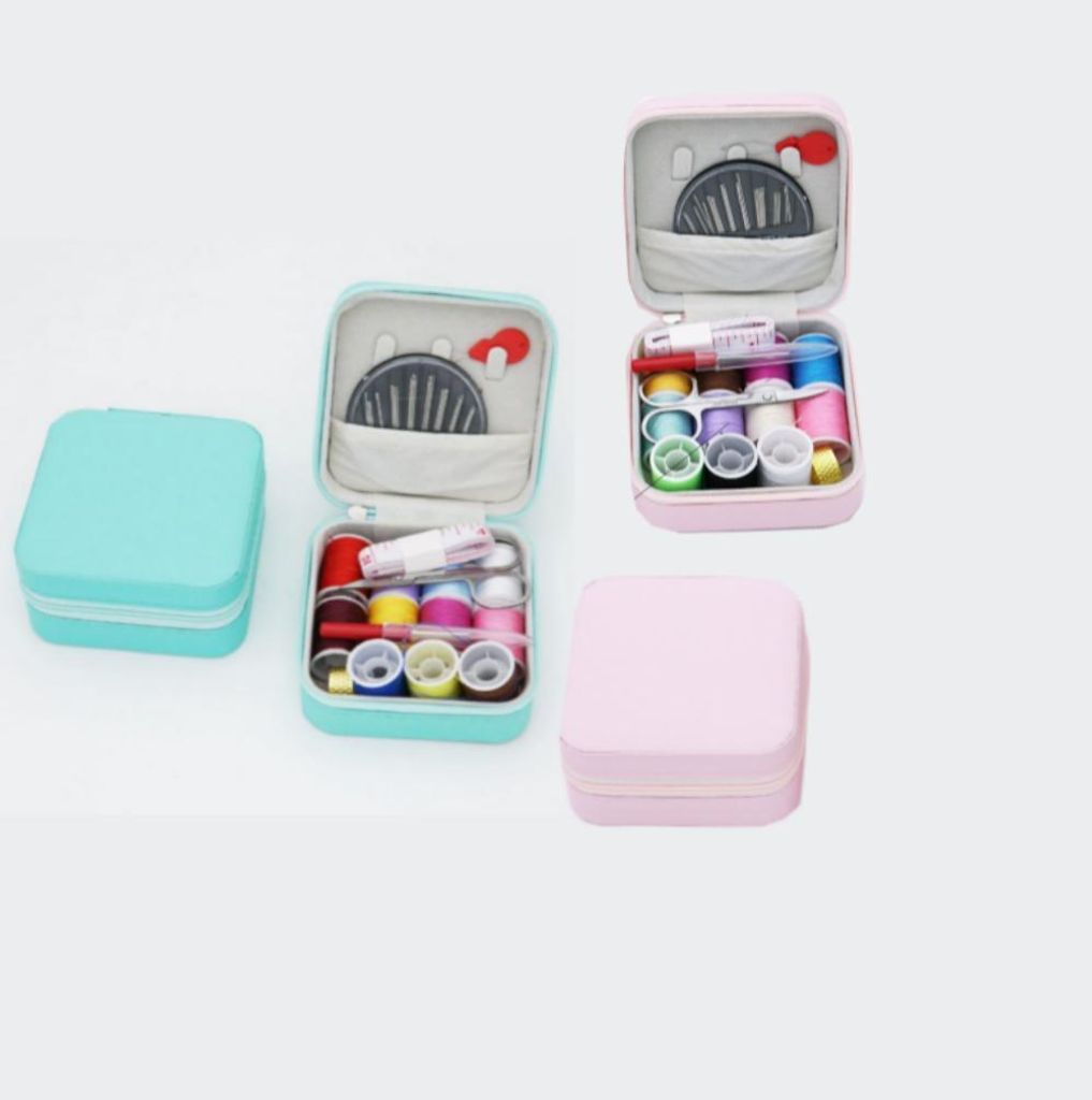 2 Stück Nähset, Tragbares Nähset, Handnähset Nähkästchen Nadel- und Fadenset, Nähzubehör und -zubehör
