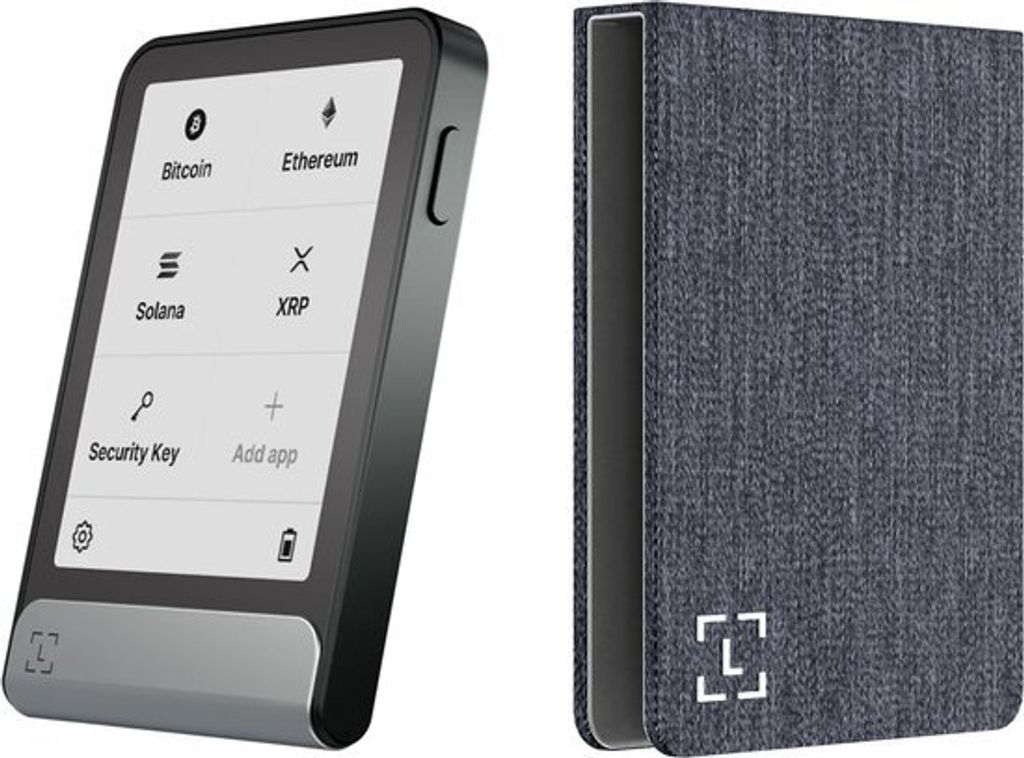 Ledger Flex + Magnet Folio Business Charcoal - Vorteilsbündel - Krypto Hardware Wallet- Schwarz