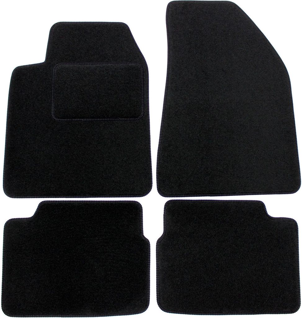 J&J AUTOMOTIVE | Velours Fußmatten Autotepiche Passend Für Alfa Romeo Giulietta ab 2010 4tlg, Genaue Passform, rutschfeste Untregrund, Verstärkt...