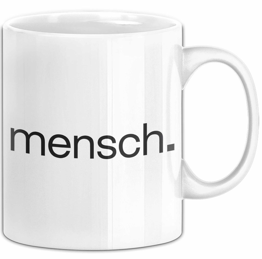 Nationalität Mensch Anti Rassismus Tasse Geschenk Lustige Geschenkidee Spruch Mensch (Weiß)