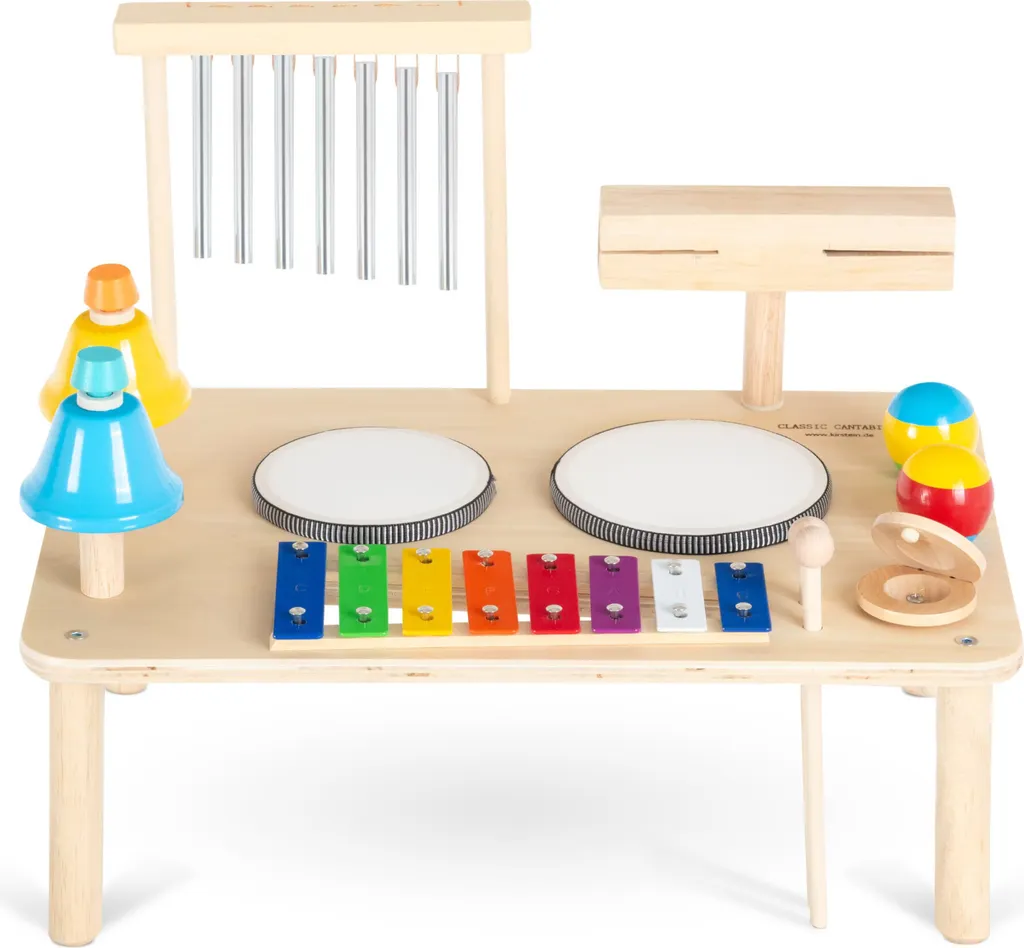 Jouet d'éveil musical 12 en 1 Proline MT-121 table en bois bébé