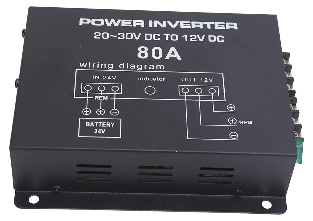 Convertisseur abaisseur 24V vers 12V 80A pour camions et bus série PRO
