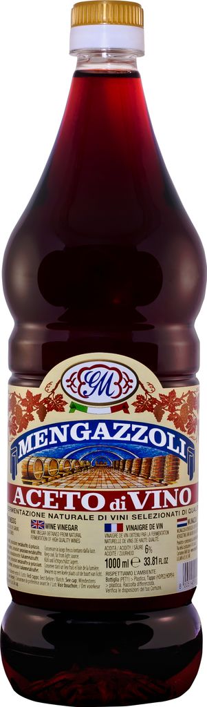 Rotweinessig, 6% Säure, 1000 ml PET Flasche