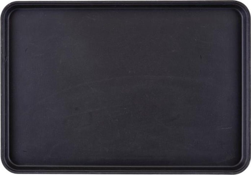 CAMBRO Tablett Fiberglas, schwarz, Länge: 650 mm, Breite: 450 mm, rutschfest