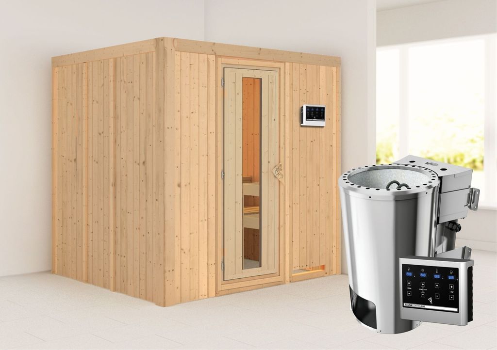 Karibu Sauna Innensauna Daria Fronteinstieg Ofen 3,6 kW Produktbild 