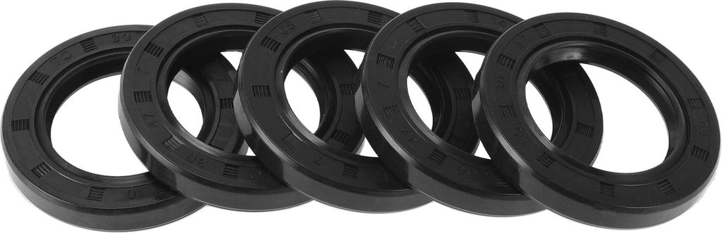 5 Stück Drehwellendichtung Hochdruck-Öldichtung 30x47x7mm Schwarz Nitril 70 Durometer Gummi