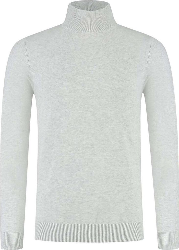 GENTS - Rollkragenpullover silberweiß - Viskose Nylon - Ecru - Größe L/L