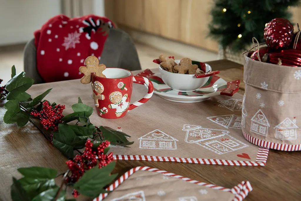 Offerta Set 6 Tovagliette Americane Clayre & Eef Gingerbread Cotone - 3
