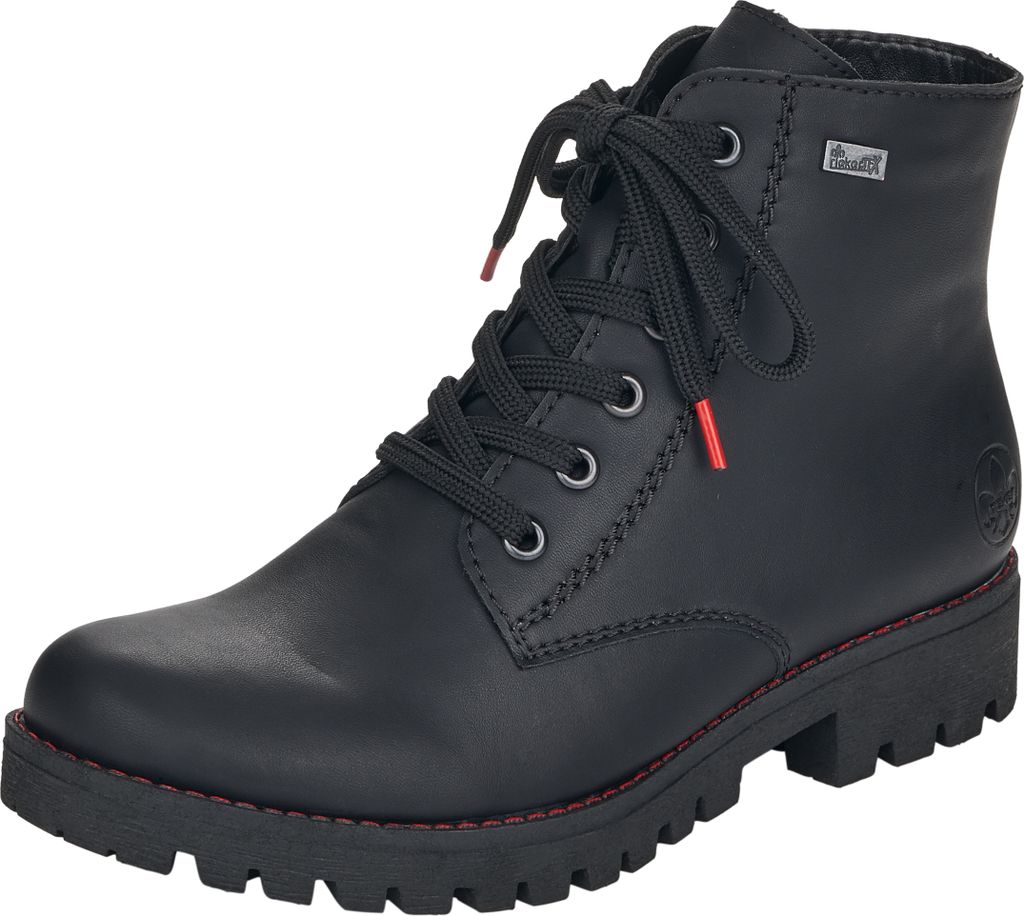 Rieker Schnürstiefel - Tiefschwarz Kunstleder Größe: 39 Produktbild 4