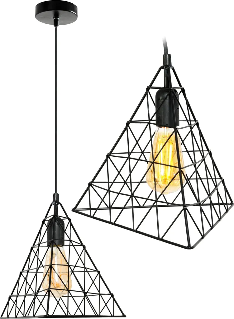 Lampada tooLight LH2058 Black: Lampadario Design Loft Industriale E27