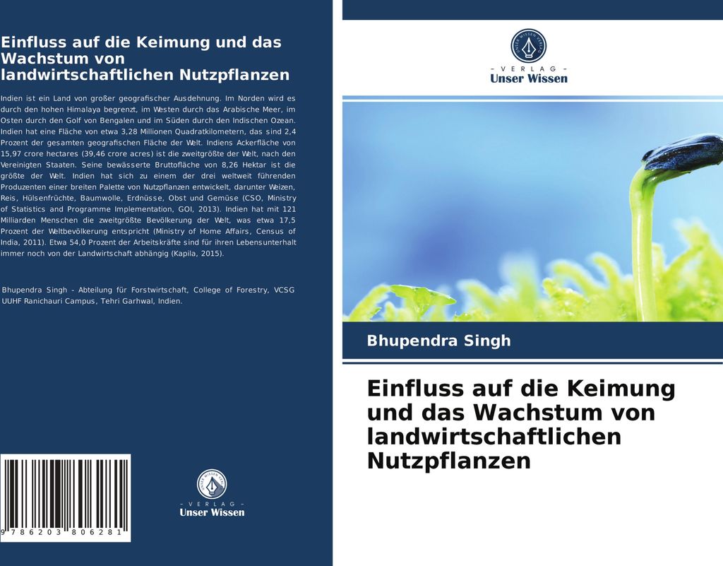 Einfluss auf die Keimung und das Wachstum von landwirtschaftlichen Nutzpflanzen