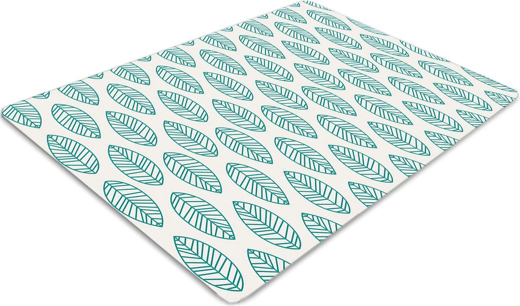 Stuhlunterlage Bürostuhlunterlage 120 cm x 90 cm Bodenmatte Bürostuhlunterlage - Grünliche Blätter