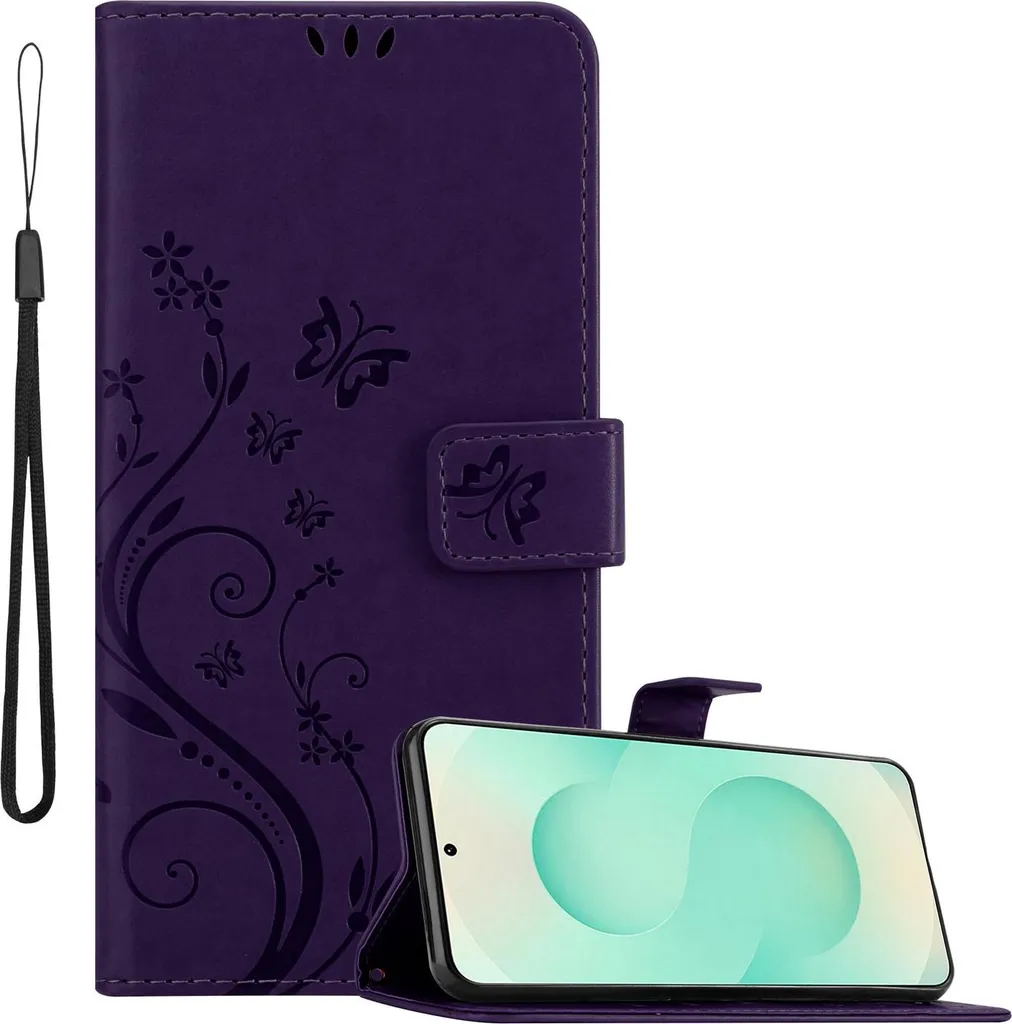 Glamour & Protection: Cover Samsung S25 Plus Cadorabo Floral Purple