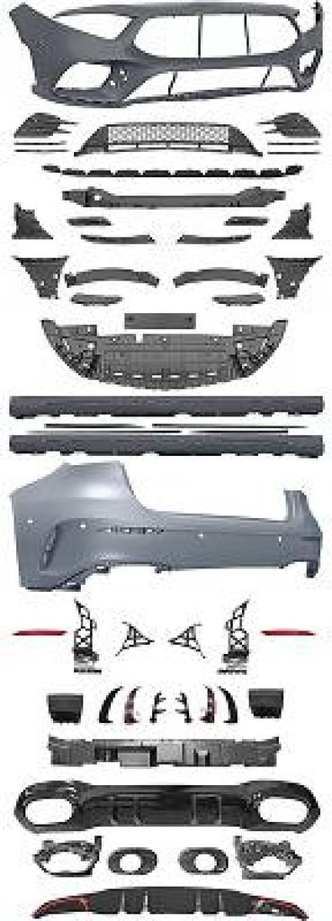 DIEDERICHS Bodykit 1683350 Vorne Hinten passend für MERCEDES-BENZ A-Klasse Limousine (W177) Kunststoff