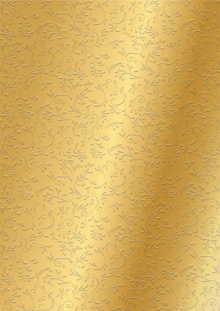 Carton Roma A4 doré effet gaufré verso champagne pour invitations de luxe