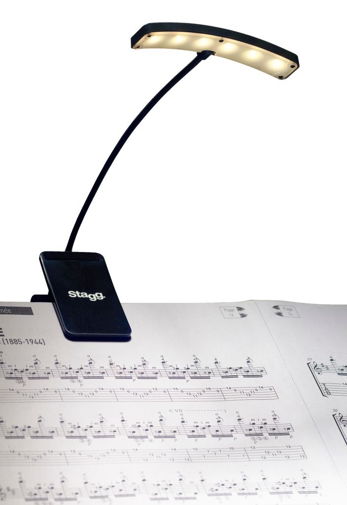 Stagg MUS-LED 6 LED- Notenpultleuchte Clip-on 6 Lichter