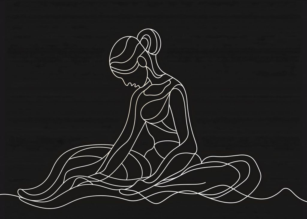 Poster 35x25cm Sitzende Position