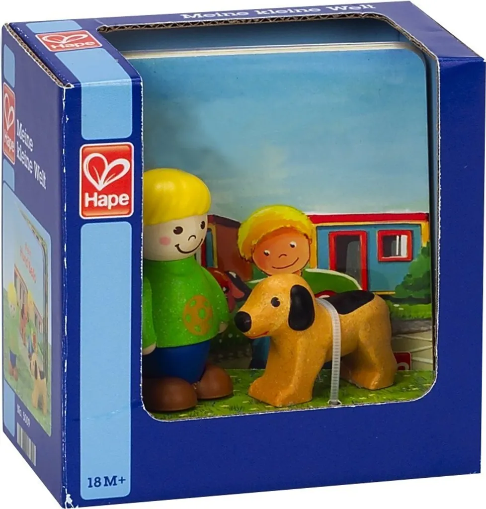 Hape Mon Petit Monde : Chien à tirer Bello E5009 en bois pour enfant