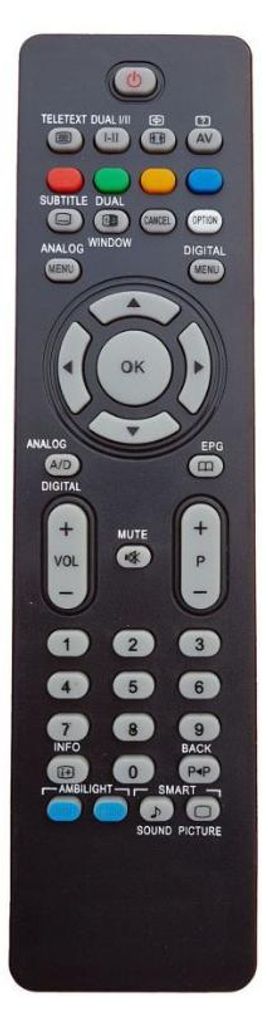 Ersatz Fernbedienung für Philips 52PFL7762D/05 | 52PFL7762D/10 | 52PFL7762D/12