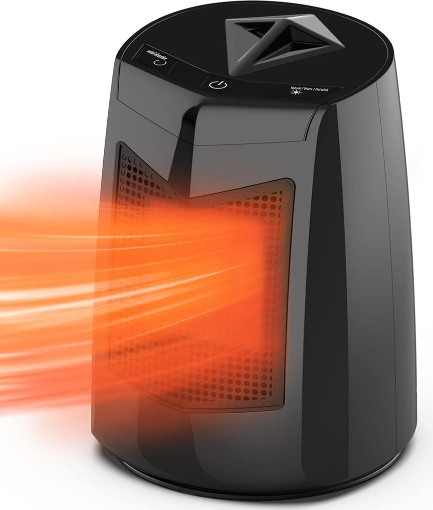 Keramikheizlüfter 800 W, Heizlüfter 3 Leistungsstufen, Produktbild 