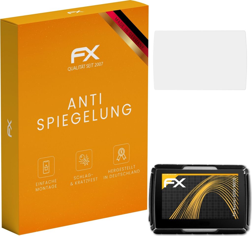atFoliX FX-Antireflex 3x Schutzfolie kompatibel mit Navitel G550 MOTO Displayfolie