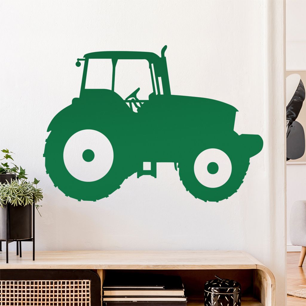 Landwirt Traktor Fahrzeug Wandtattoo Wandaufkleber Wall Sticker - Dekoration, Küche, Wohnzimmer, Schlafzimmer, Badezimmer