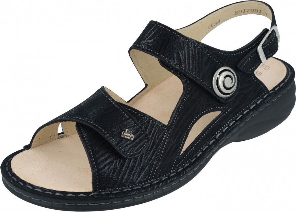 Finn Comfort Komfort Sandalen Damen 31383234303030 Schwarz 40 EU