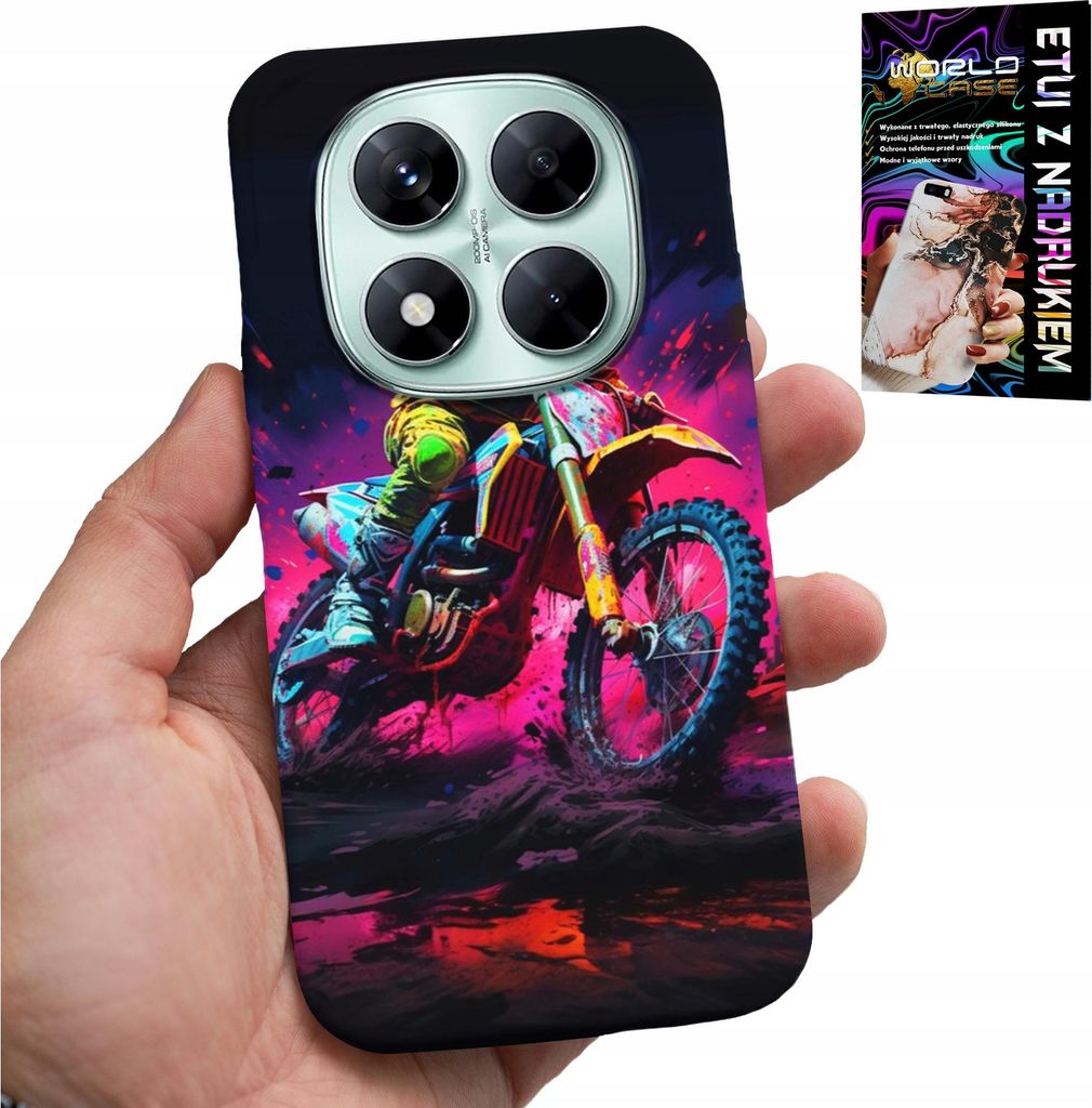 Tasche Für Xiaomi Note 14 Pro+ 5G - Motorrad, Motocross Extremes Rennen